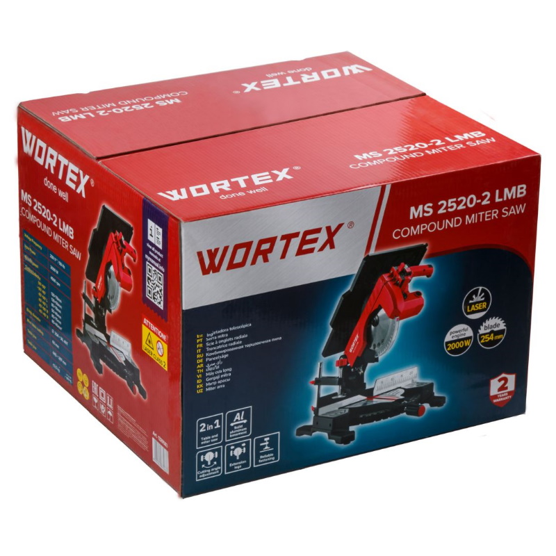 Торцовочная пила комбинированная Wortex MS 2520-2 LMB 1329583
