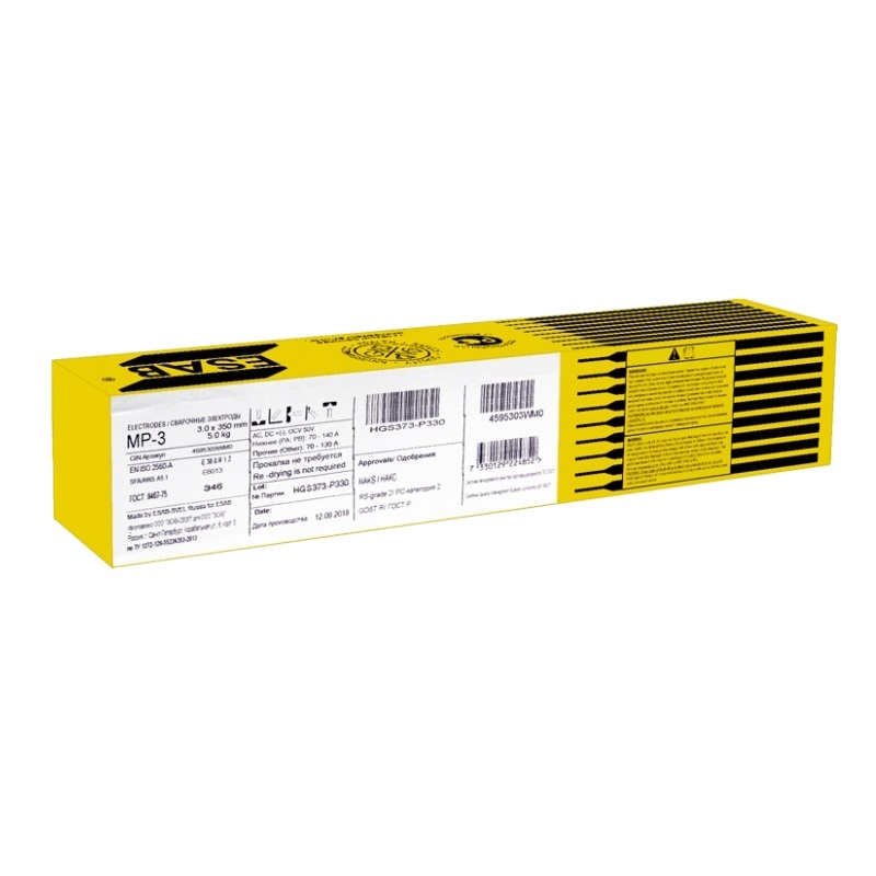 Сварочные электроды Esab МР-3 (3.0x350 мм, 5 кг) 4595303WM0 в Иваново