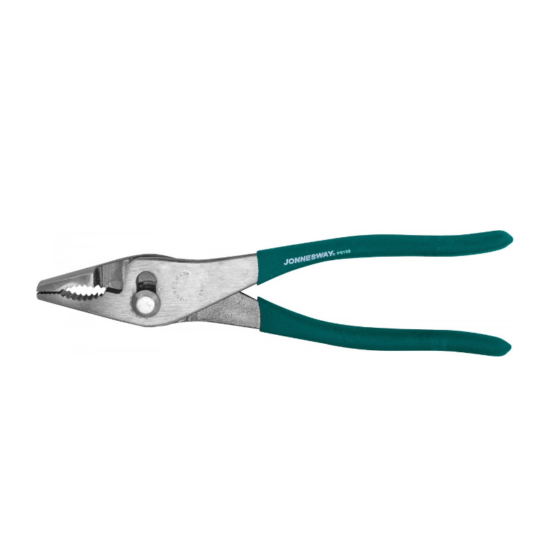 Пассатижи Jonnesway P9108 048448 улучшенные с переставным шарниром и ПВХ рукоятками 200 мм 2410₽