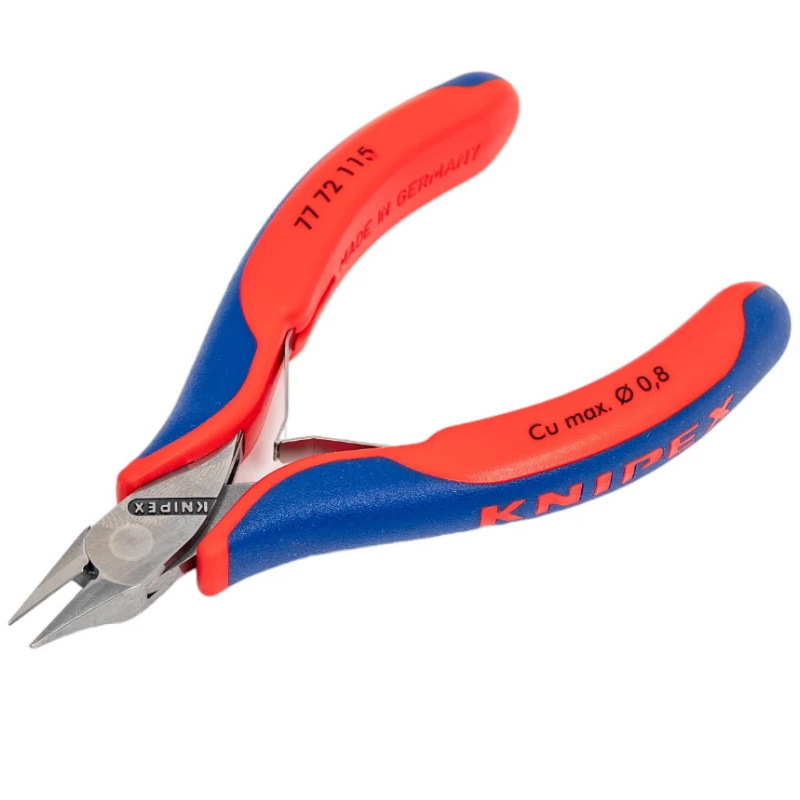 Бокорезы для электроники Knipex KN-7772115, острая маленькая головка, 115 мм, 2-комп ручки во Владимире