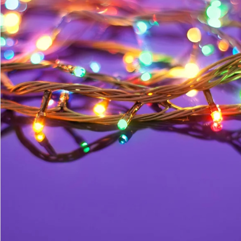 Гирлянда светодиодная Космос KOC_GIR80LED_RGB, 80LED 8.8м, 8 режимов, IP20 в Череповце