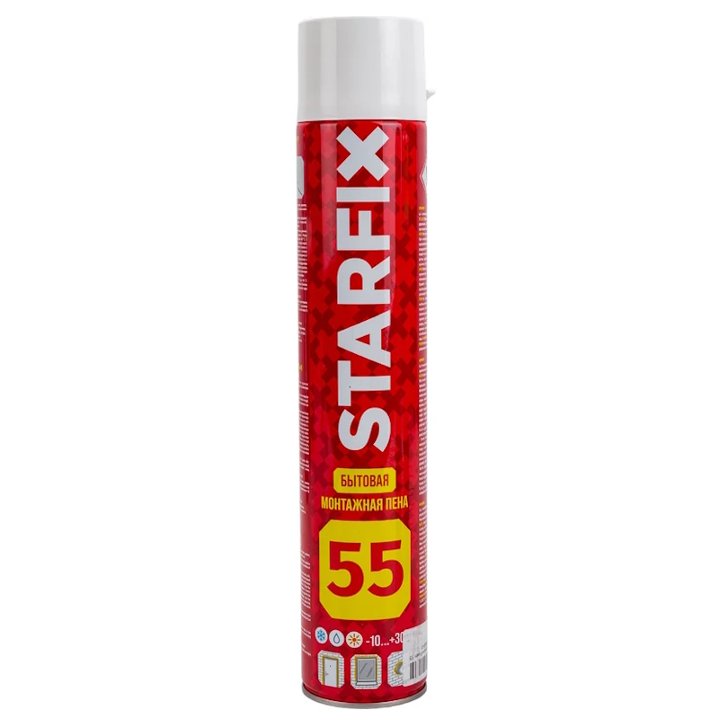 Пена монтажная Starfix Foam 55 SM-65855-1, бытовая всесезонная 750мл  в Ярославле