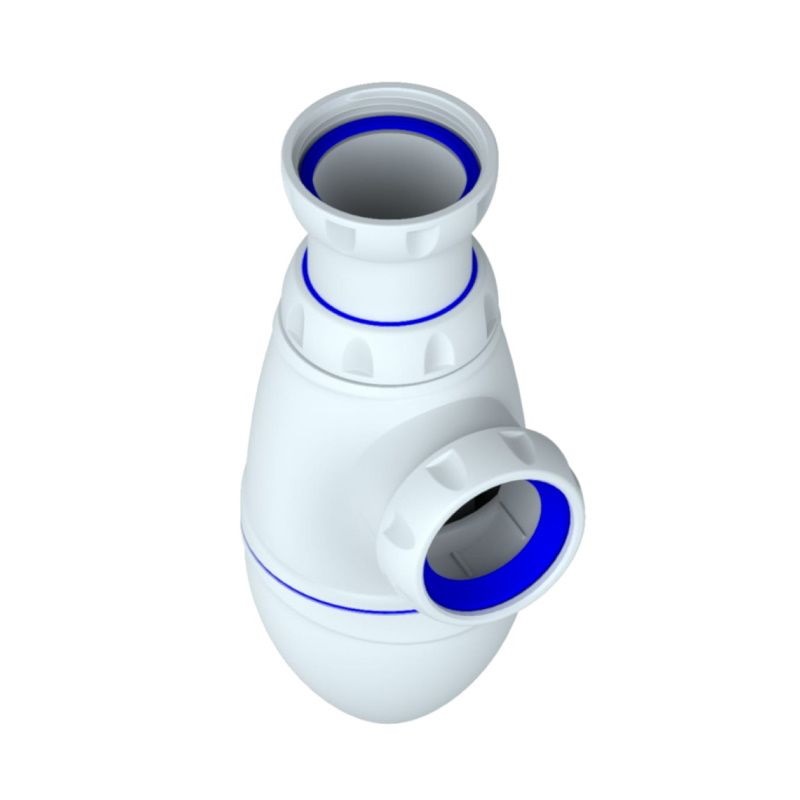 Сифон с переливом для раковины для кухни 1.1/2" х 40 Unicorn B422