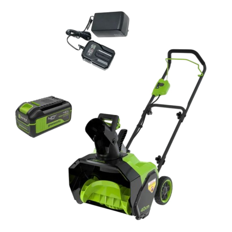 Снегоуборщик аккумуляторный Greenworks Gen II G40ST40 2603607UB 40В 40 см с 1хАКБ 4Ач и ЗУ 22364₽
