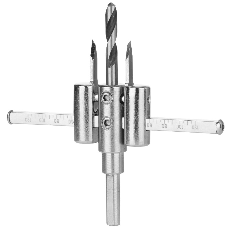 Сверло по дереву регулируемое PIT Балеринка AWOD06-0120 40-120 мм 2 центра сверла ключ 1409₽