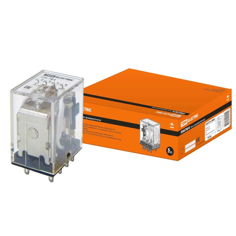 Реле TDM РЭК78/4 3А 230В АC SQ0701-0009 в Угличе