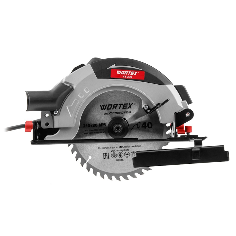 Циркулярная пила Wortex CS 2175 1318506, в кор. 1900 Вт, 210 мм, до 75 мм в Костроме