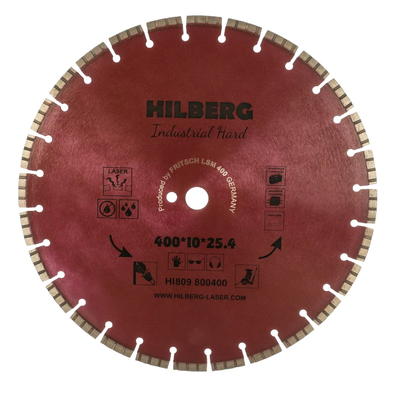Диск алмазный отрезной Hilberg HI809, 400х25,4 Industrial Hard  в Туле