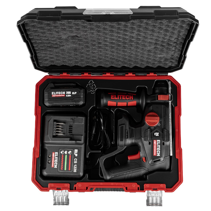 Аккумуляторный перфоратор Elitech HD CRH 2024BL (E2205.035.01) 214705 в кейсе в Коврове