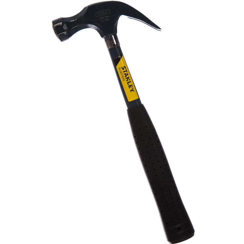 Молоток STANLEY BLUE STRIKE 151488 (с загнутым гвоздодером, круглая форма бойка, вес 820 гр, /16 oz) в Костроме