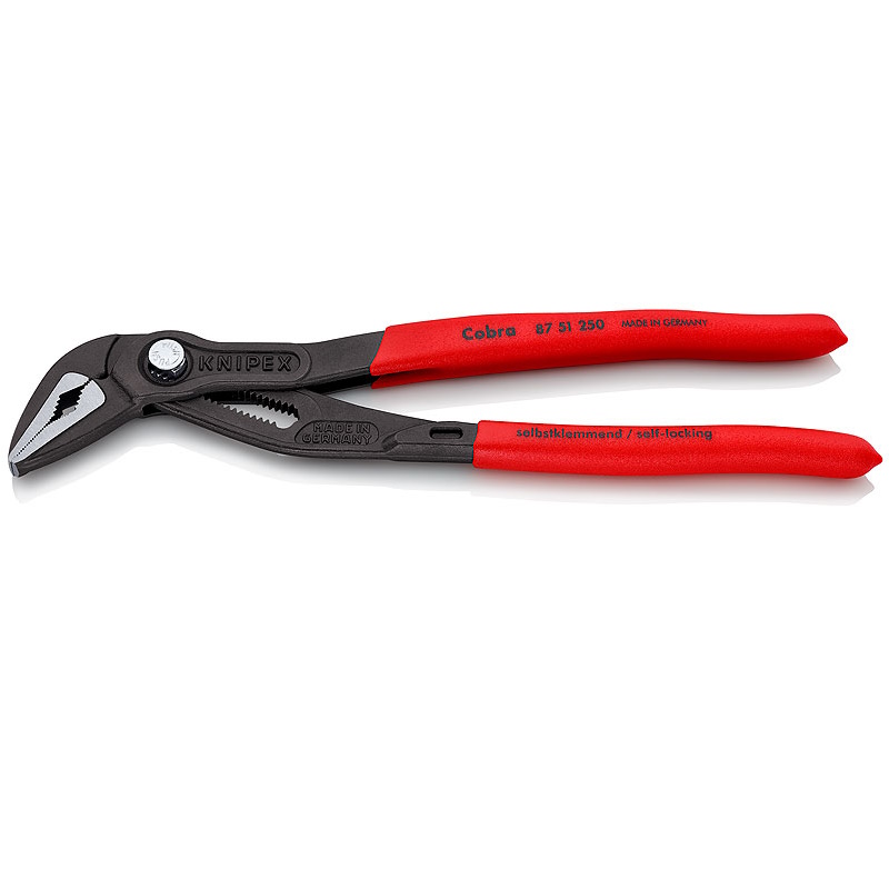 Клещи переставные Knipex COBRA ES KN-8751250SB, тонкие, зев 32 мм, длина 250 мм, фосфатированные, обливные ручки, SB в Иваново