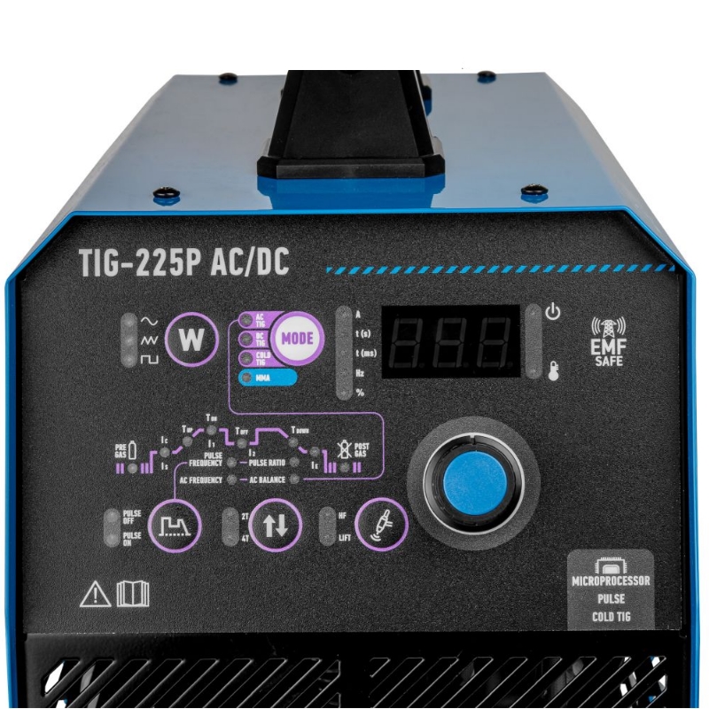 Инверторный аппарат аргонодуговой сварки Solaris TIG-225P AC/DC SL5718-8 в Рыбинске