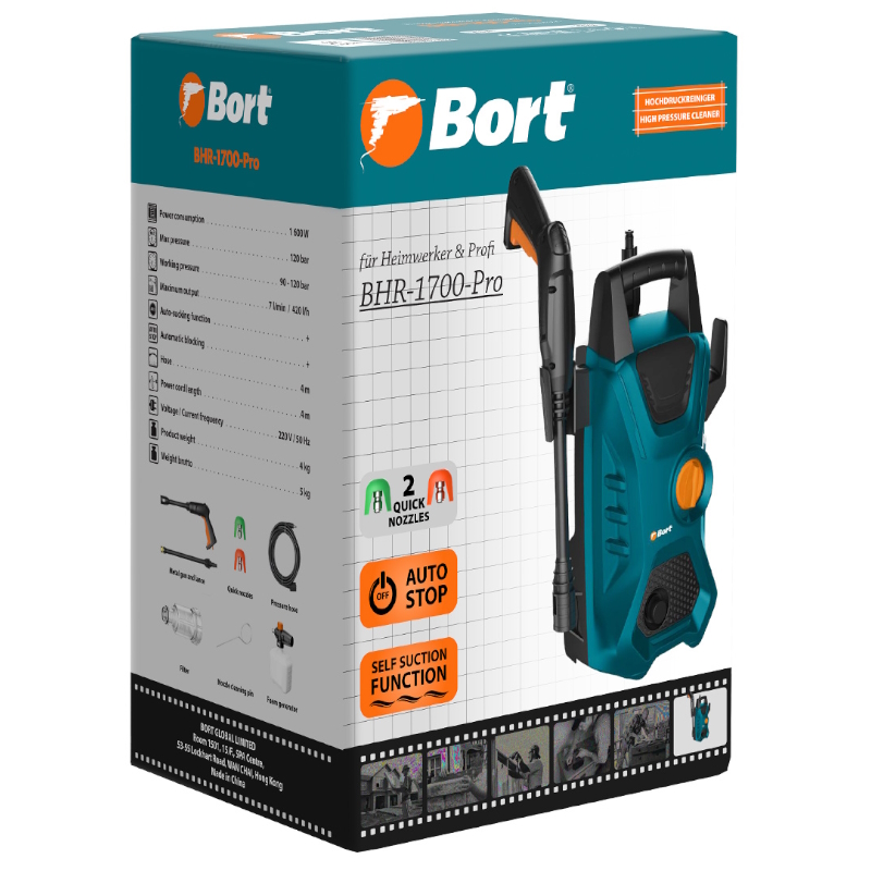 Мойка высокого давления Bort BHR-1700-Pro 93416305