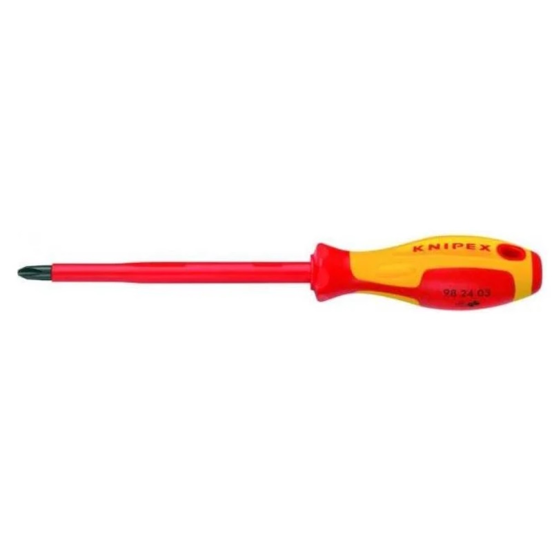 Отвертка крестовая Knipex KN-982401, изолированная, 1000В, PH 1х80мм в Александрове