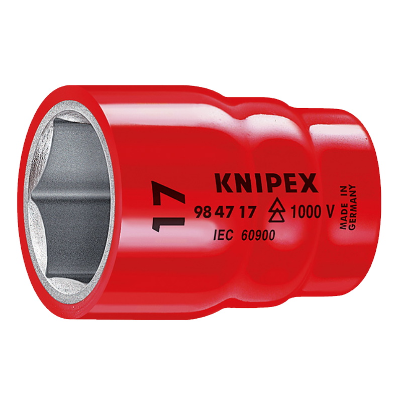 Головка торцевая Knipex KN-984717, VDE, 1/2", 6-гранная, 17 мм, диэлектрическая