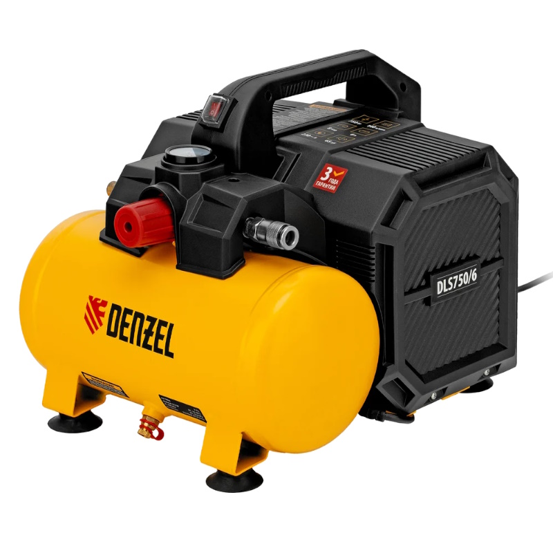 Компрессор безмасляный Denzel DLS7506 58019