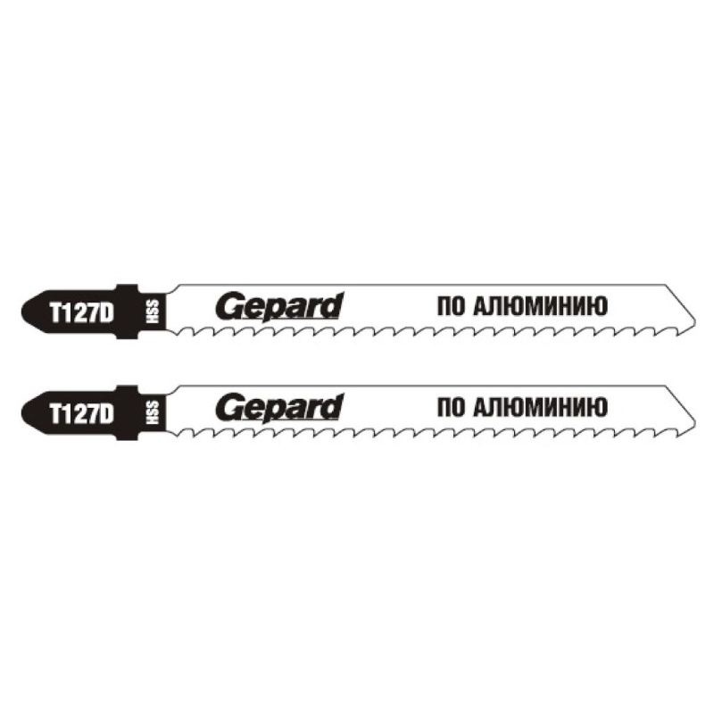 Пилка по алюминию для лобзика Gepard GP0630-04, T127D, 2 шт. в Ярославле