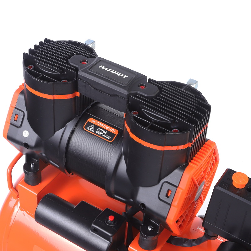 Компрессор поршневой Patriot KDS 280 F24 526302424, безмасляный, 280 л/мин, 1,45 кВт, 8 бар, 24 л, 2800 об/мин, быстросъем + елочка 1/4 в Ярославле