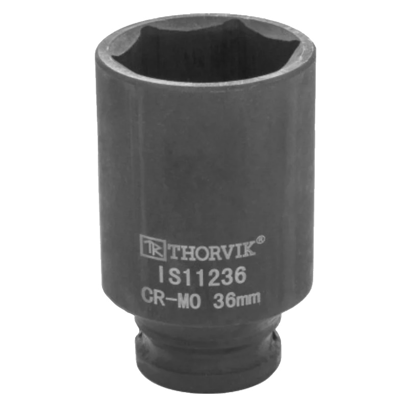 Головка торцевая ударная глубокая Thorvik IS11236 053461, 1/2"DR, 36 мм в Туле