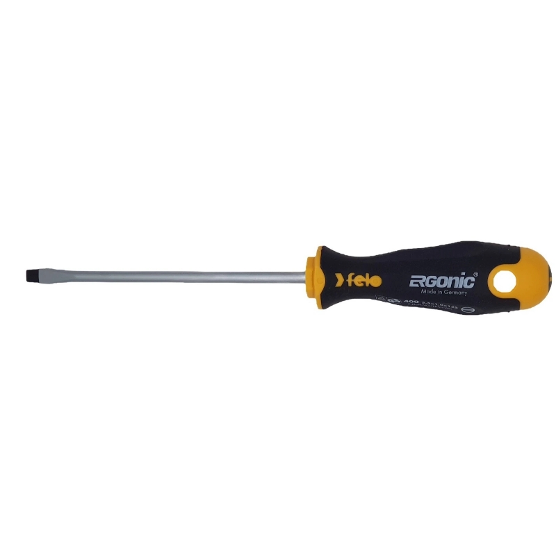 Отвертка Felo Ergonic 40055410, плоская шлицевая 5,5X1,0X125 (Германия) в Муроме