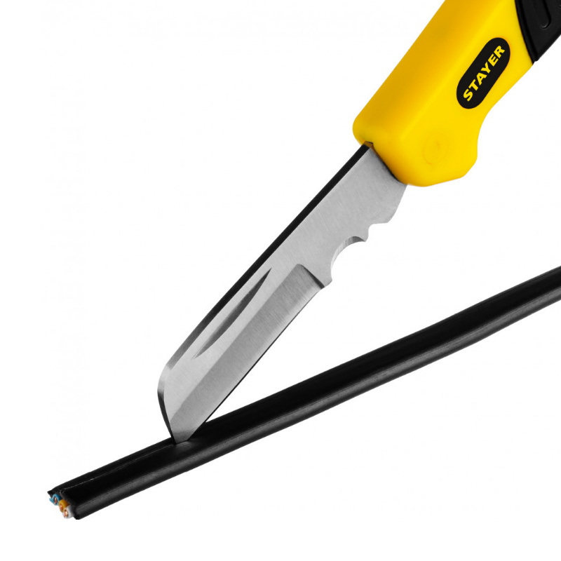Нож монтерский Stayer Professional SK-R 45408, складной, прямое лезвие  в Рыбинске