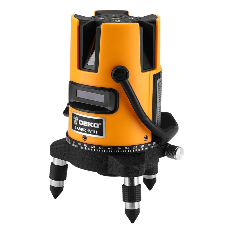 Уровень лазерный самовыравнивающийся Deko DKLL02RB PRO PREMIUM 065-0102-2 (в кейсе со штативом 1 м, 2 линии, красный луч) в Иваново