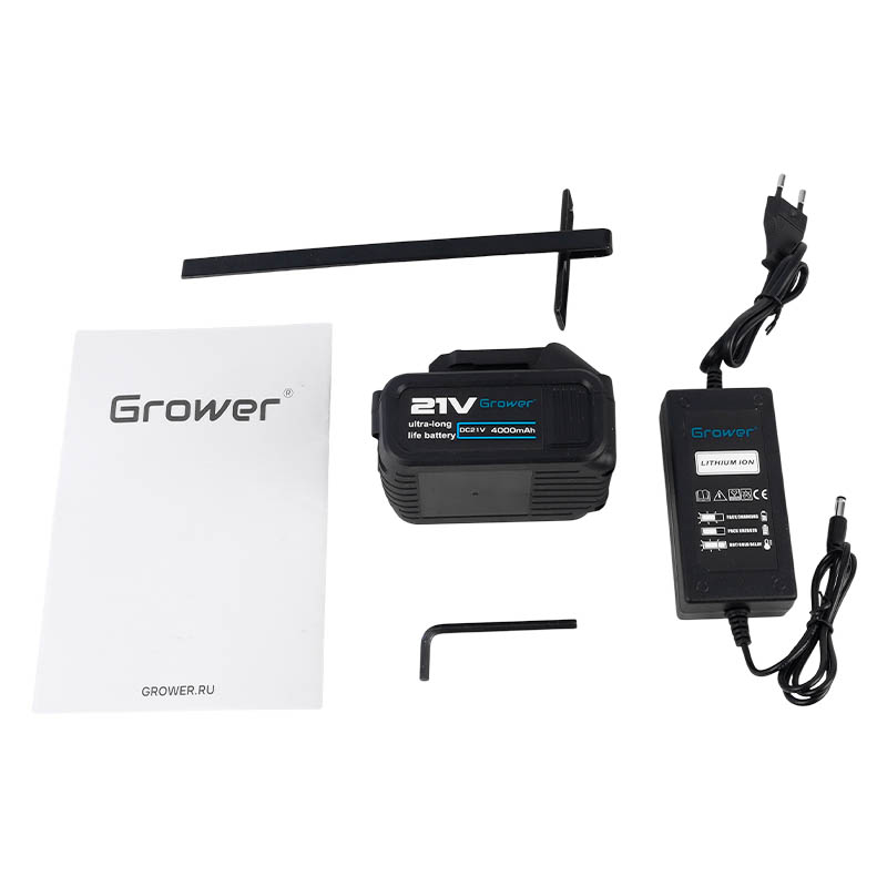 Бесщеточная аккумуляторная дисковая пила Grower DBL27, 185 мм, 21v (под Makita LXT), 4 Ah, аккумулятор 2 шт, З/У в Кинешме