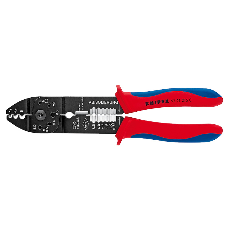 Пресс-клещи Knipex KN-9721215C 3 гнезда длина 230 мм 4676₽