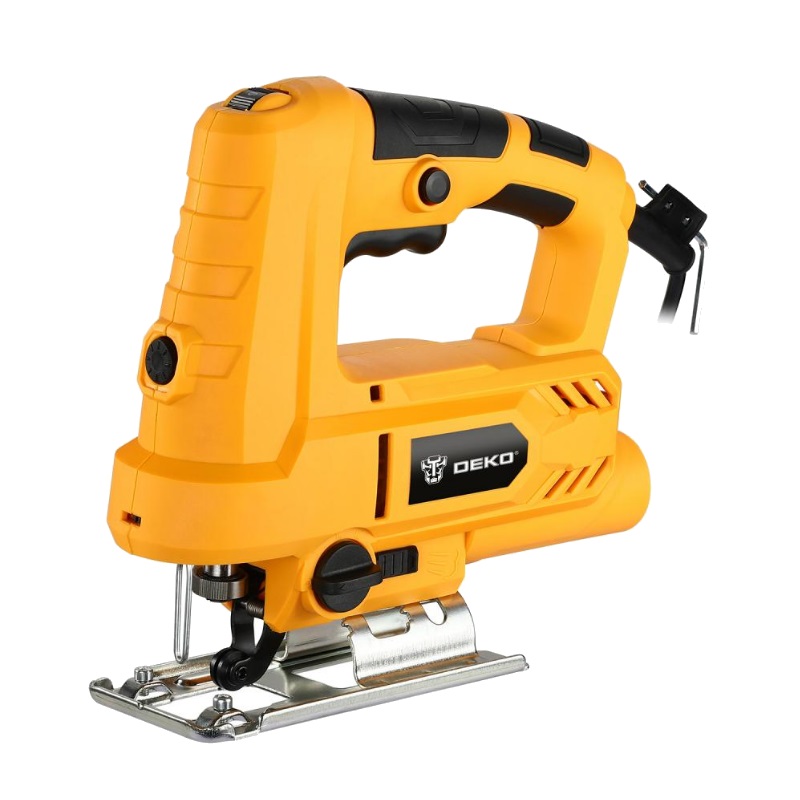Электролобзик Deko DKJS1000 Laser 063-4189, 1000 Вт, лазерный указатель, с маятниковым ходом, в кейсе