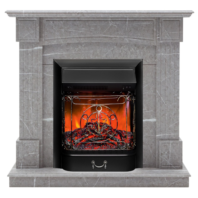 Каминокомплект RealFlame ANDREA STD GR-F714 + MAJESTIC LUX BL 9912265 в Кинешме