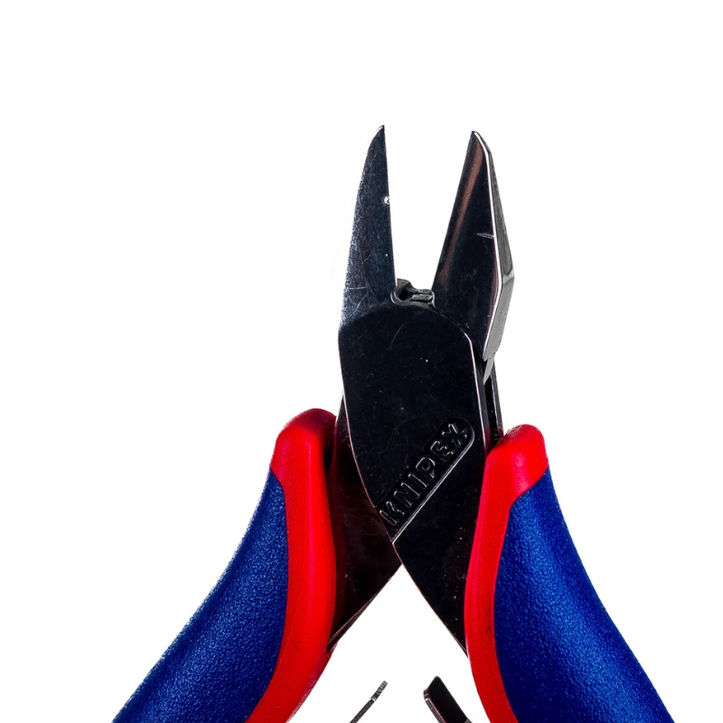 Бокорезы для электроники Knipex KN-7742115, острая головка, 115 мм, 2-компонентные ручки