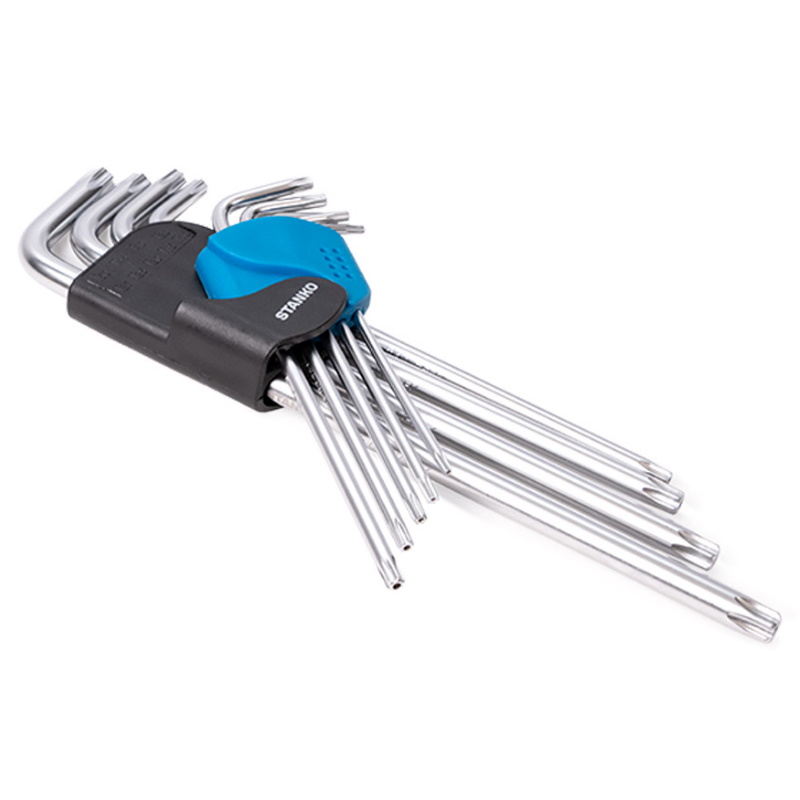 Набор угловых ключей Torx Stanko CS11129XL, экстра длинные, 9 шт. в Костроме