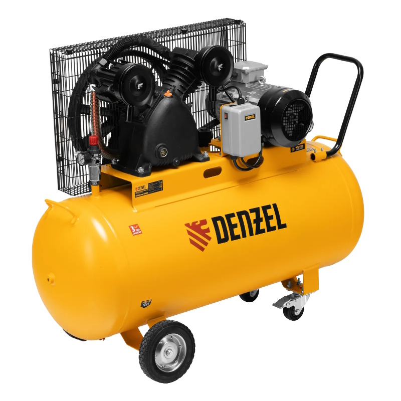 Компрессор воздушный Denzel BCV 4000-T/200 58120, ременной привод, 4,0 кВт, 200 литров, 690 л/мин в Угличе