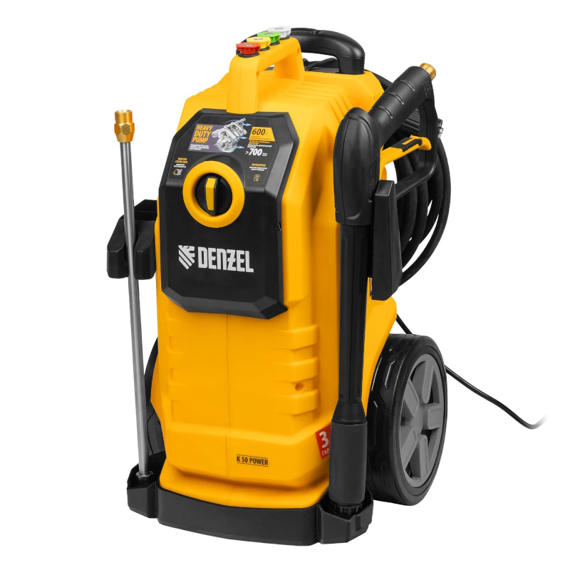 Мойка высокого давления Denzel K 50 Power 58271, 150 бар, 2100 Вт, 600 л/ч, асинхронный двигатель в Угличе