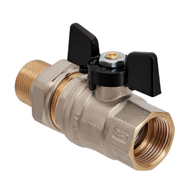 Кран шаровой Hoobs ORION 15154H, с американкой, НР/ВР, 1'', бабочка во Владимире