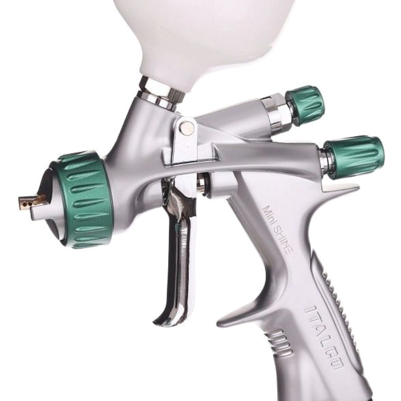 Краскопульт Italco MINI SHINE 39868, 1.0 mm, HVLP, 141-198 л/мин, 1.5 бар, пятно 170 мм, 0.25 л в Туле