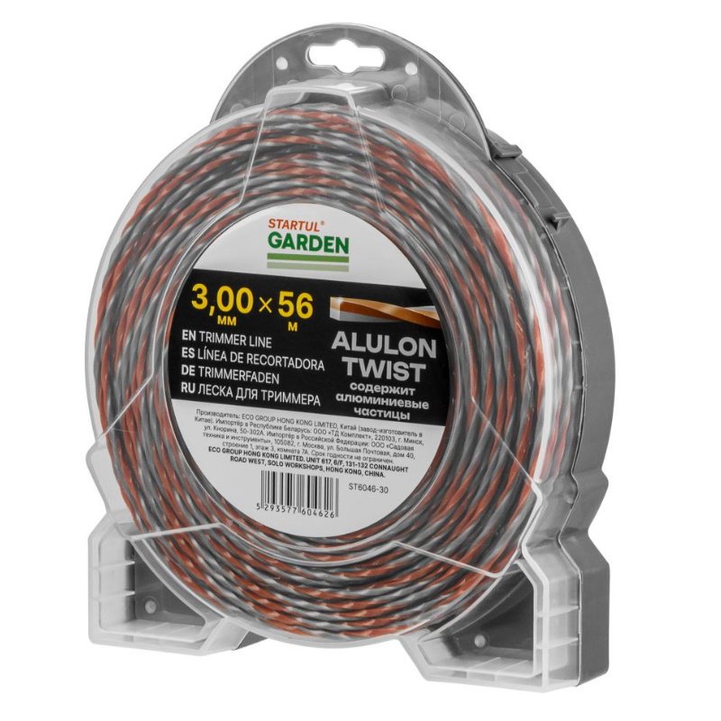 Леска Startul ALULON TWIST GARDEN ST6046-30, ф 3.0 ммх56 м, витой квадрат с сечением  в Кинешме