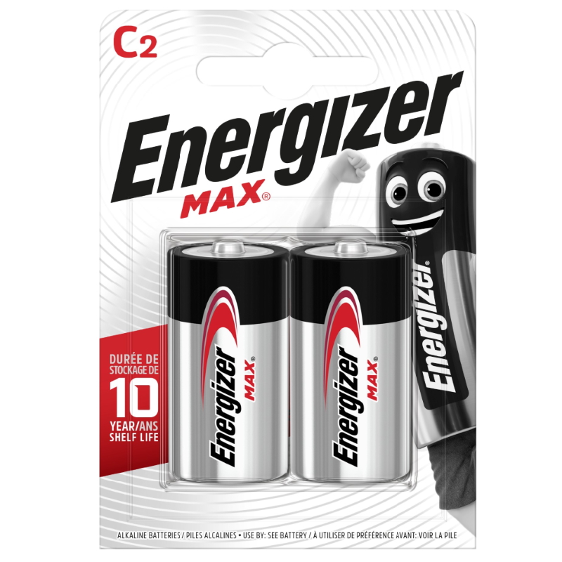 Элемент питания Energizer Max E93/C BP2 E302306700 в Костроме