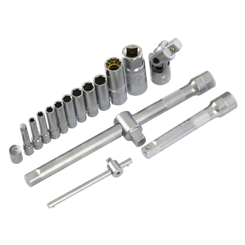 Набор инструментов Gross 14148, 1/4", 1/2", CrV, 120 зубьев, 78 предметов, кейс