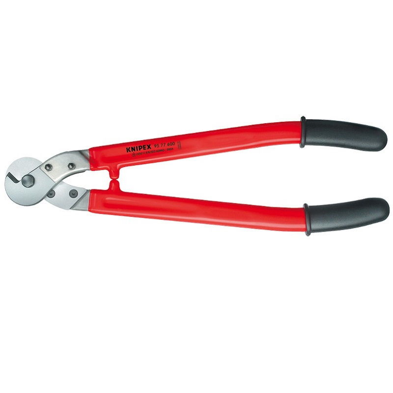 Тросорез Knipex KN-9577600 VDE 600 мм в тч для ACSR Cu и Al кабелей прутьев из стали Al диэлектрические ручки 46857₽