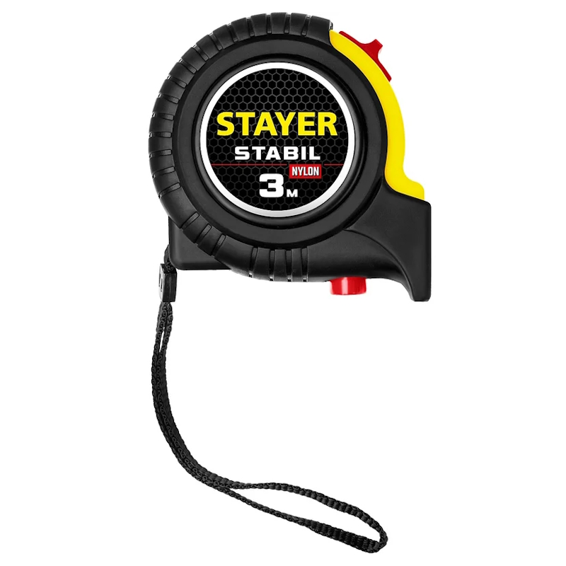Рулетка профессиональная Stayer STABIL 34131-03, с двухсторонней шкалой, магнитный зацеп 3 м х 16 мм в Череповце