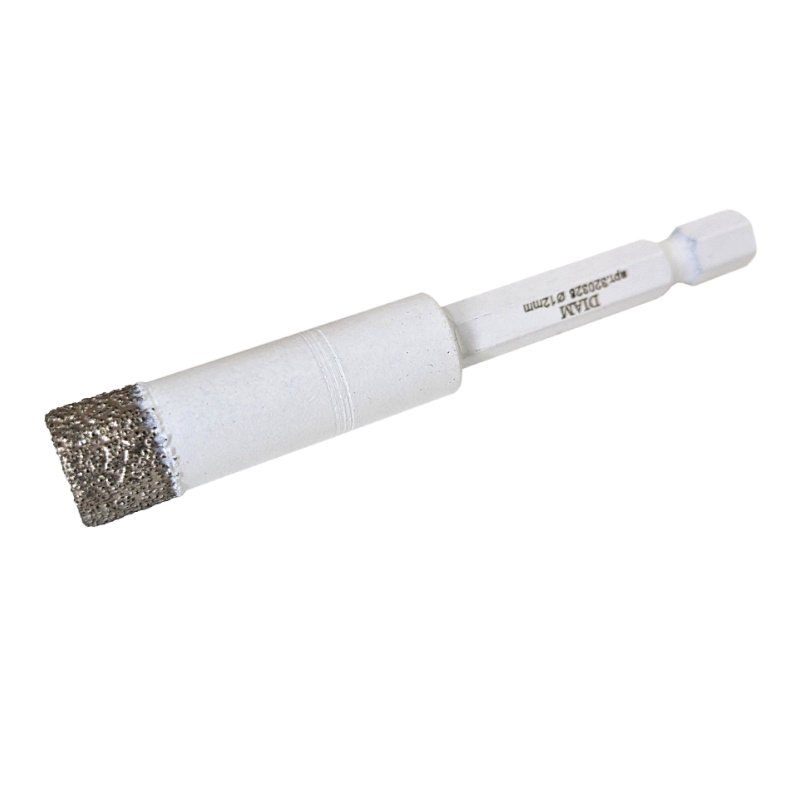 Сверло алмазное Diam Extra Line 320328, 12x35x1/4, HEX-E, V-TECH (вакуумное спекание)    в Муроме