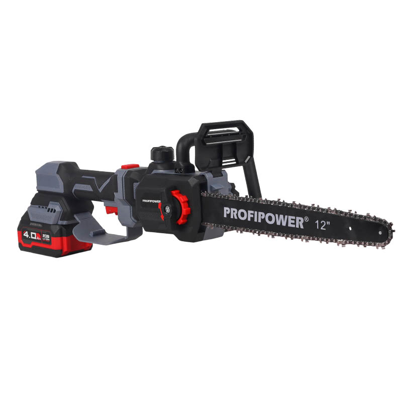 Аккумуляторная бесщеточная цепная пила ProfiPower PL-12 E0285, 20В, 12", с штангой телескопической , Li-ion-2 шт, 4.0Ач,З/У, в коробке в Коврове