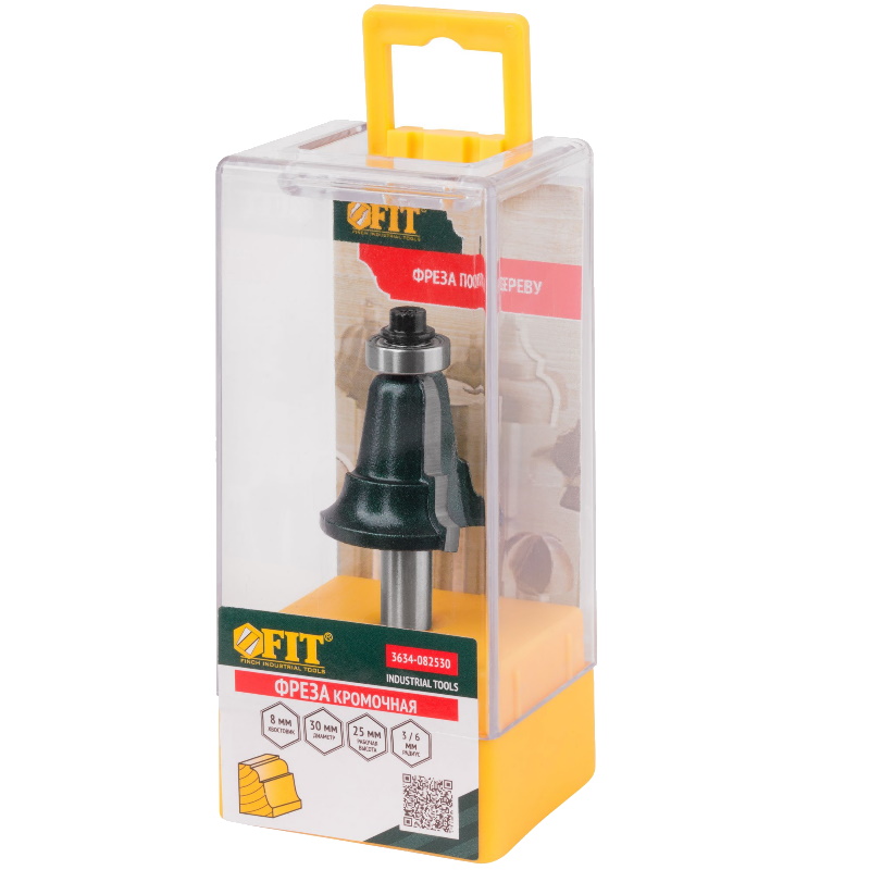 Фреза кромочная Fit 3634-082530, фигурная, с подшипником, DxHxL=30х25х69.3 мм в Кинешме