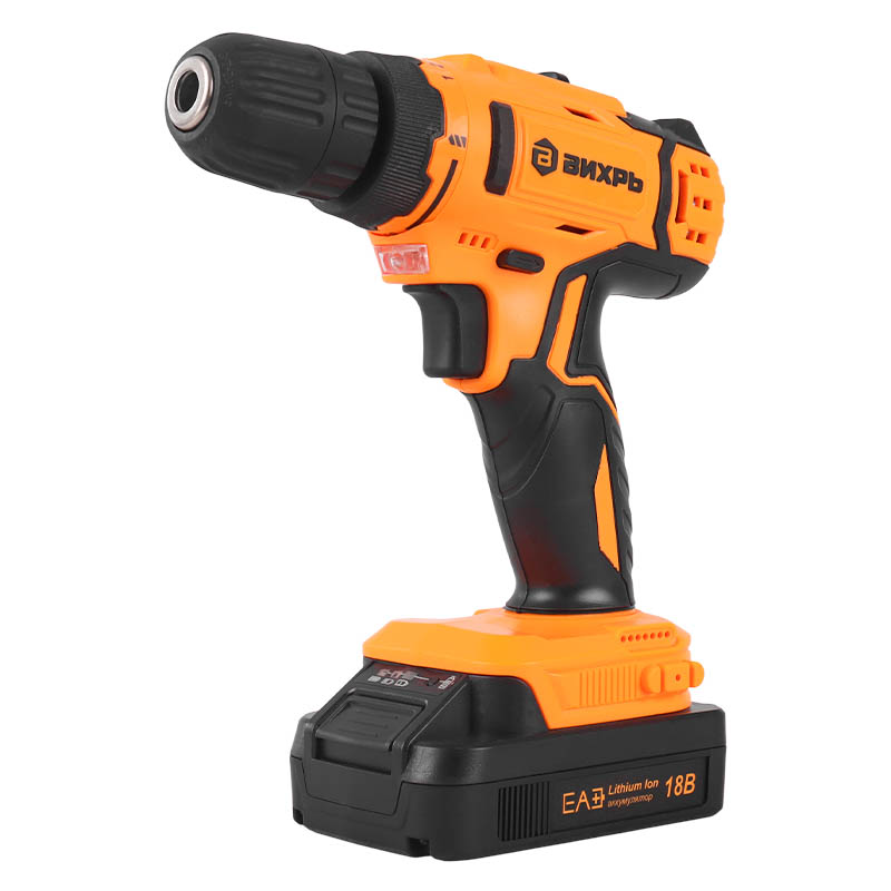 Аккумуляторная дрель-шуруповерт Вихрь ДА-18Л-2КА 72/14/25