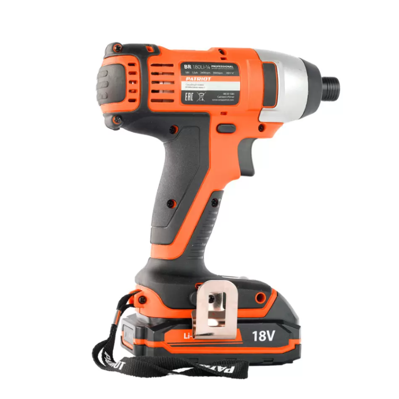 Аккумуляторный ударный винтоверт Patriot BR 180Li 180301585 (напряжение 18v, профессиональный) в Туле