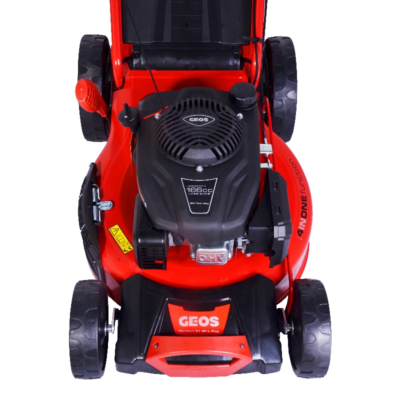 Газонокосилка бензиновая Geos Comfort 51 SP-L Plus, 3,5 л.с., ширина скашивания 51 см, самоходная, 213170 в Рыбинске