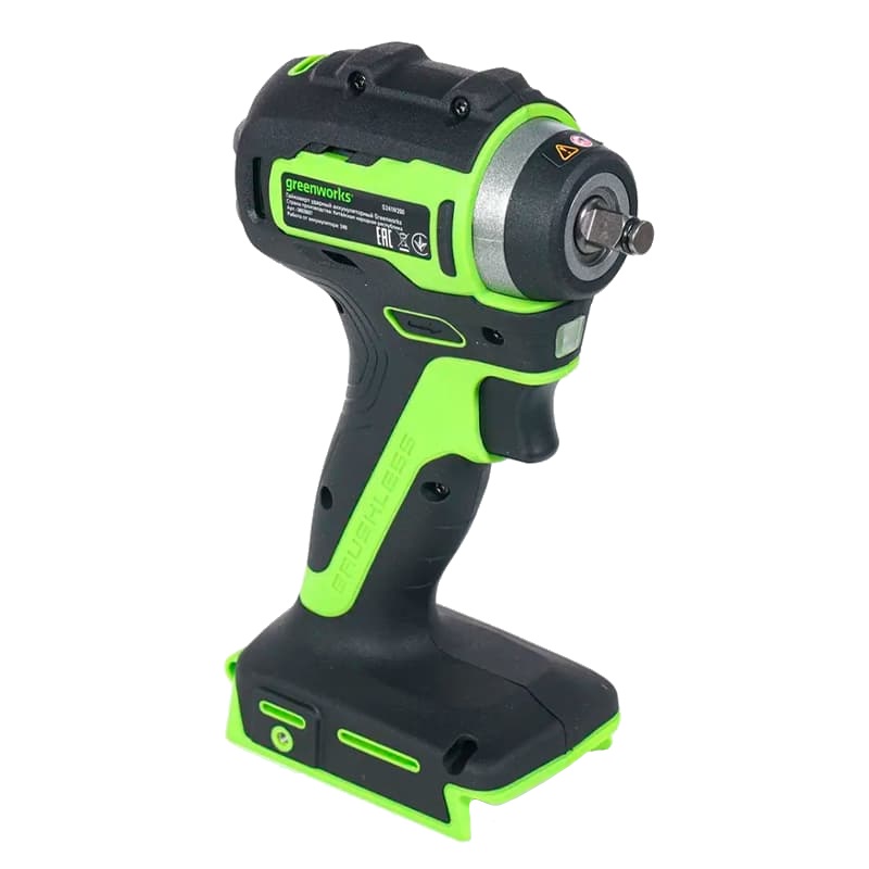 Гайковерт ударный аккумуляторный Greenworks G24IW200 3803607 (24V, 200 Нм, бесщеточный, без АКБ и ЗУ) в Твери