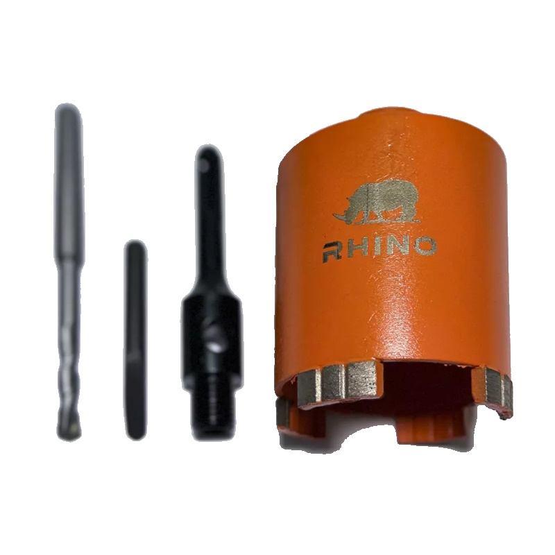 Коронка алмазная для подрозетников Adel Instrument Rhino AI-1203190105, 72 мм, SDS plus (комплект) в Кинешме
