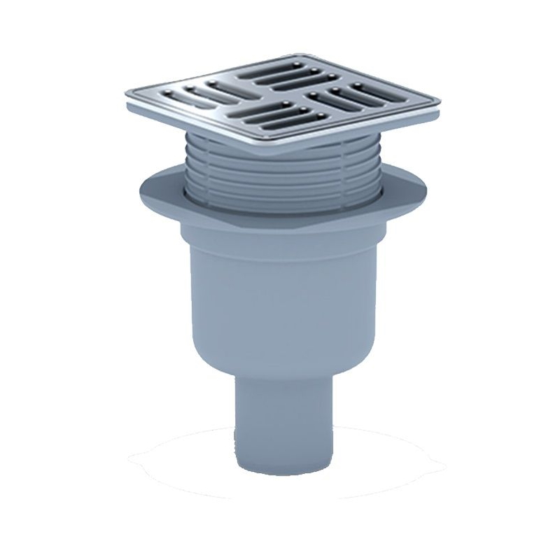 Трап верт. вып. 50, регул. с реш. 12х12 металл. сухой TQ5714